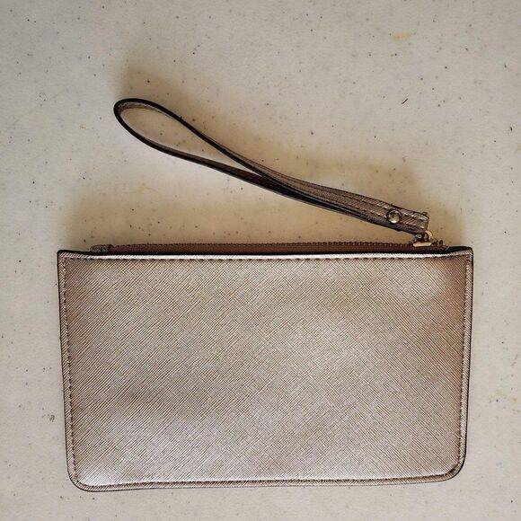 Kate Spade New York L-Zip Wristlet Rose Gold Medium NEW - Picture 3 of 4